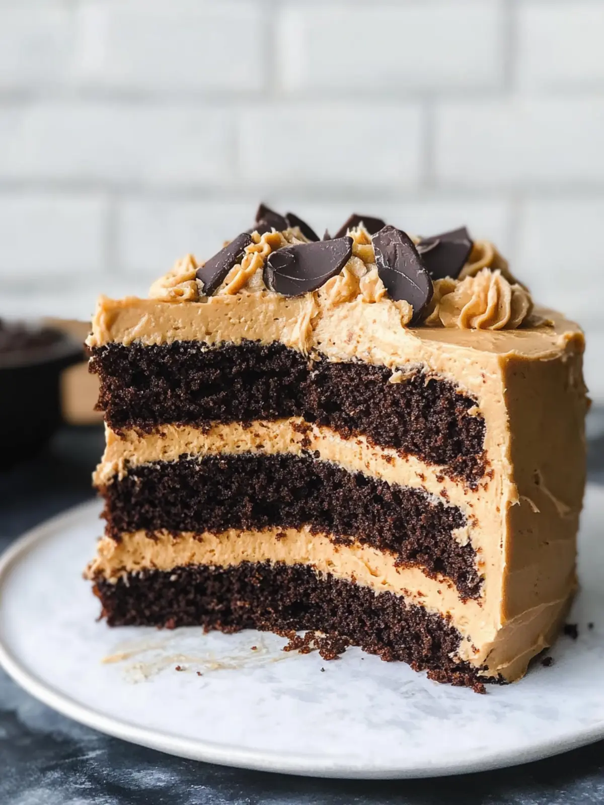 Vegan Buckeye Cake