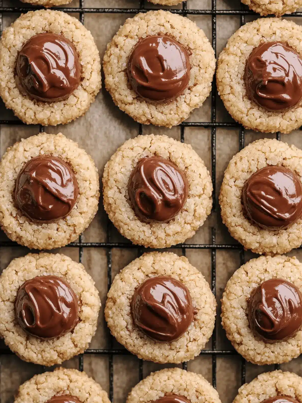 Nutella Thumbprint Cookies