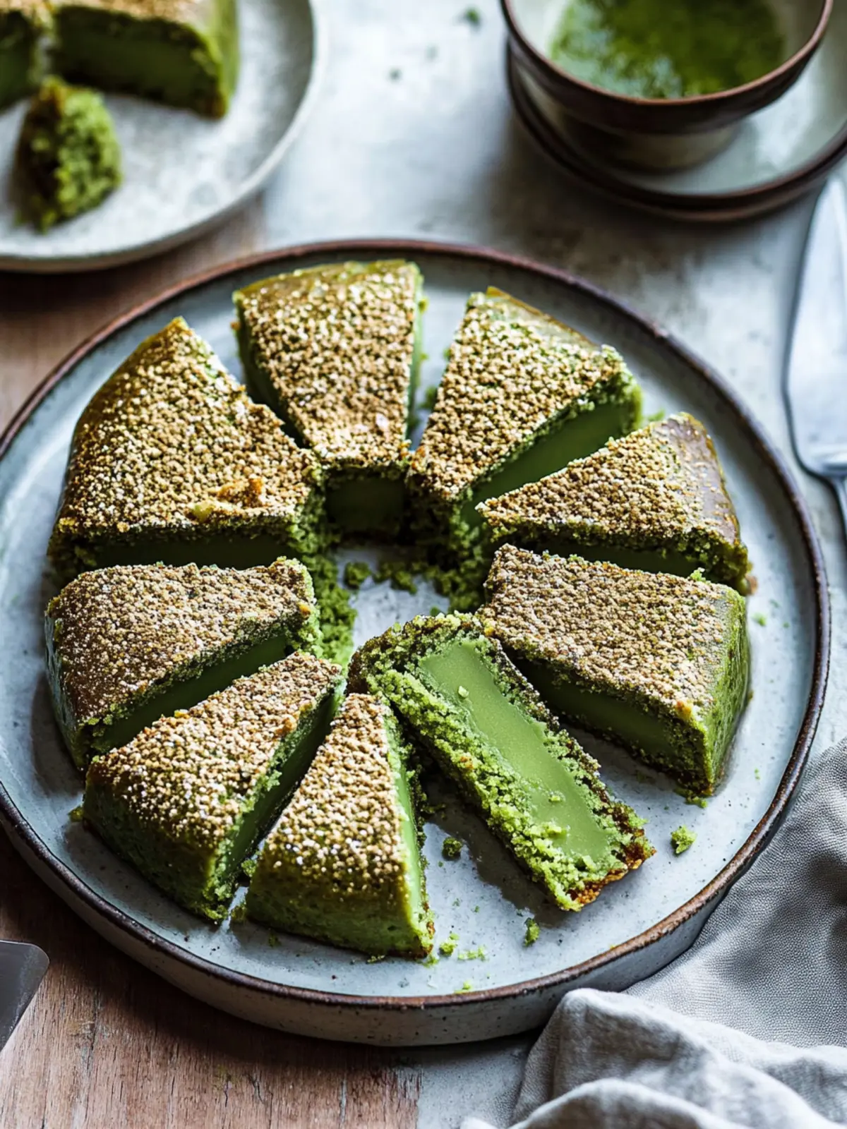 Matcha Mochi Cake