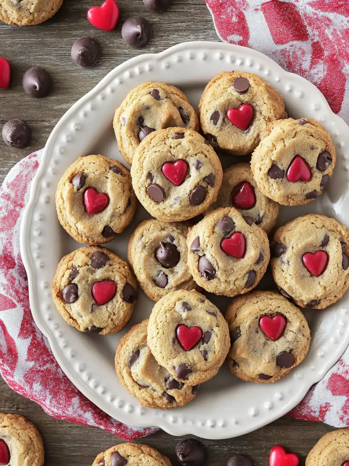 Valentine's Chocolate Chip Cookies