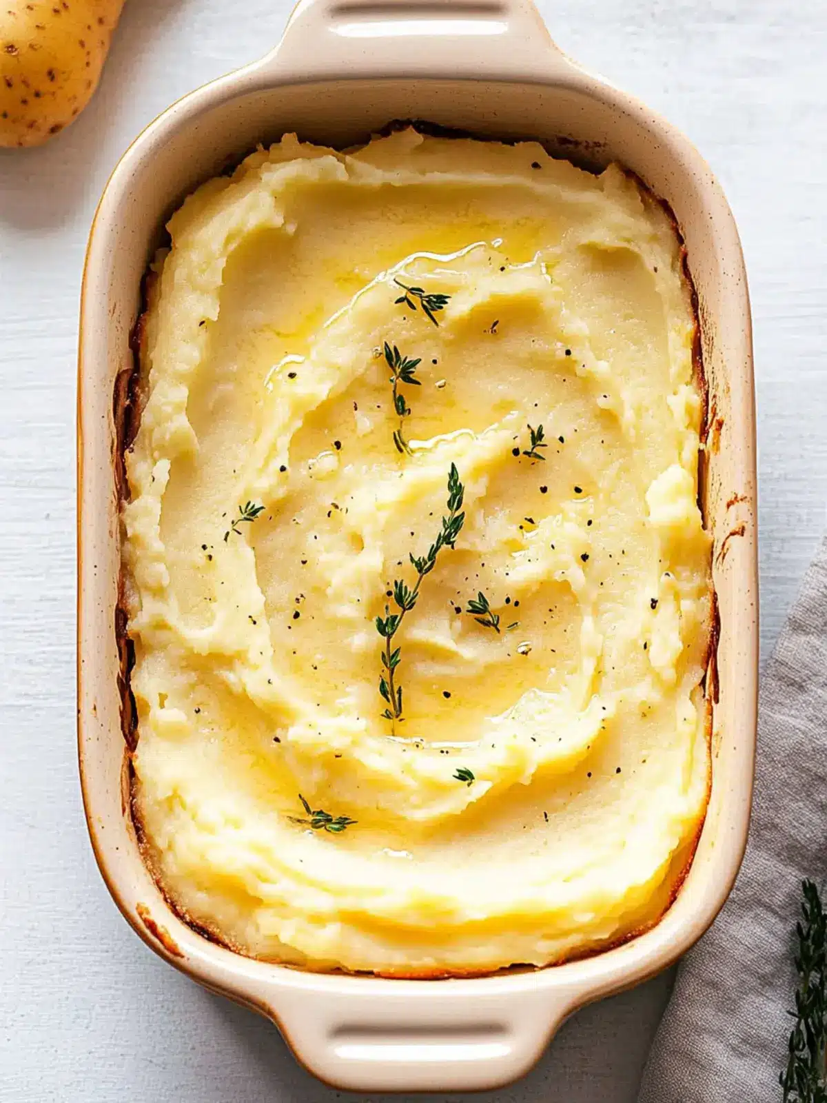 Creamiest Baked Mashed Potatoes