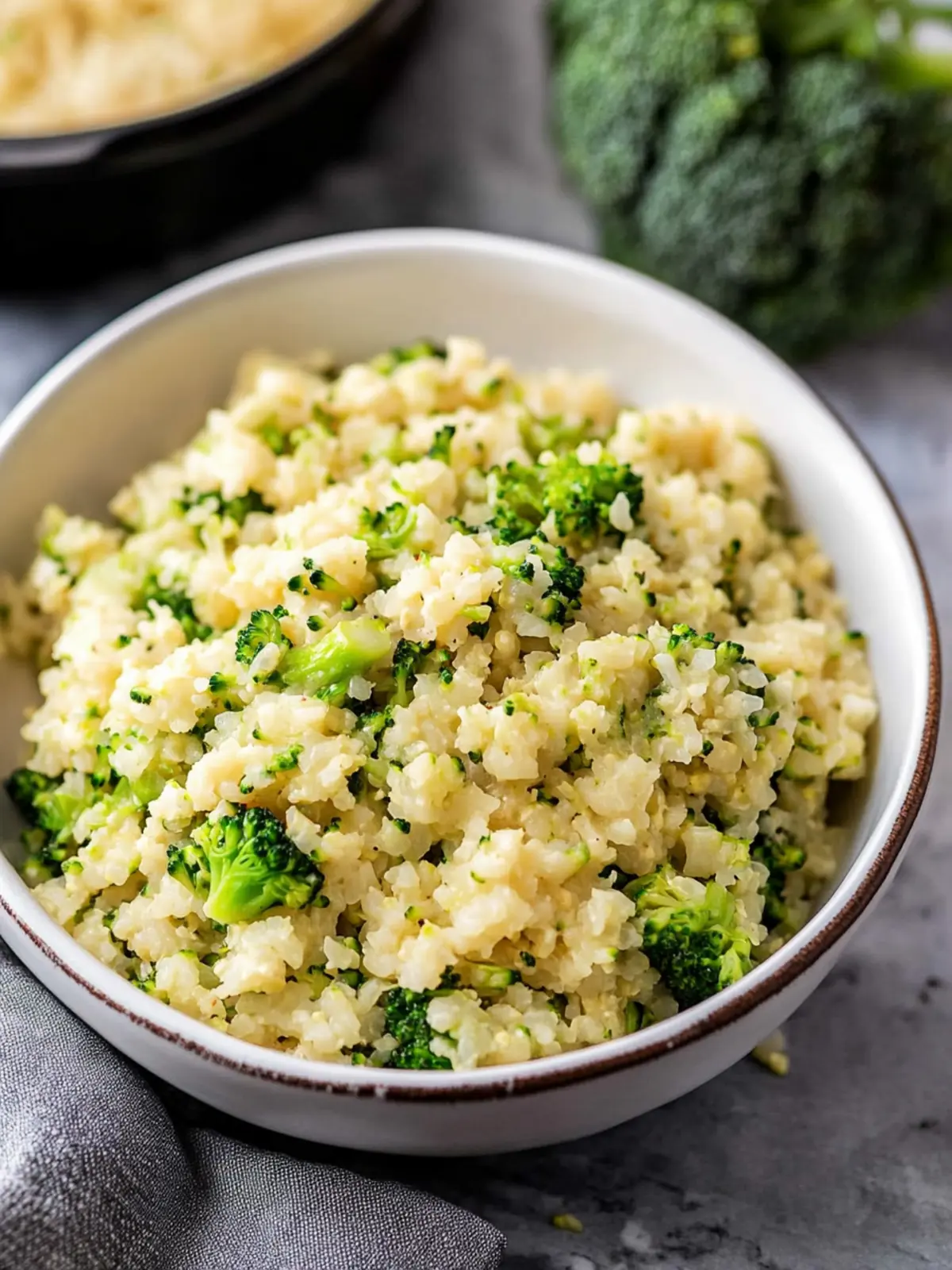Cheesy Broccoli Cauliflower Rice