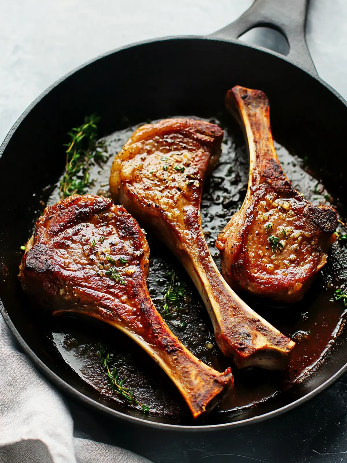 Garlic Butter Lamb Chops