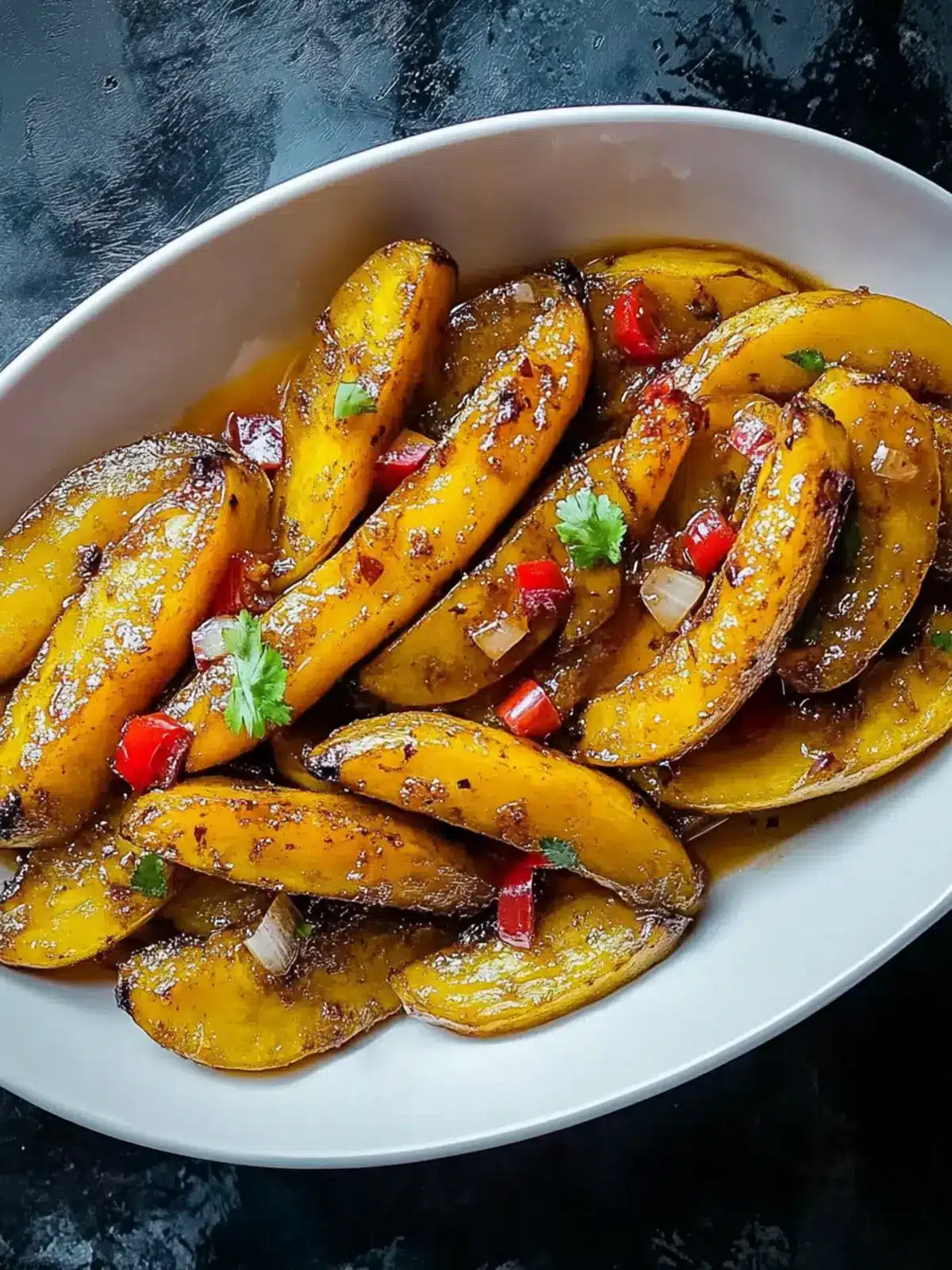 Haitian-Style Boiled Plantains with Garlic and Onion