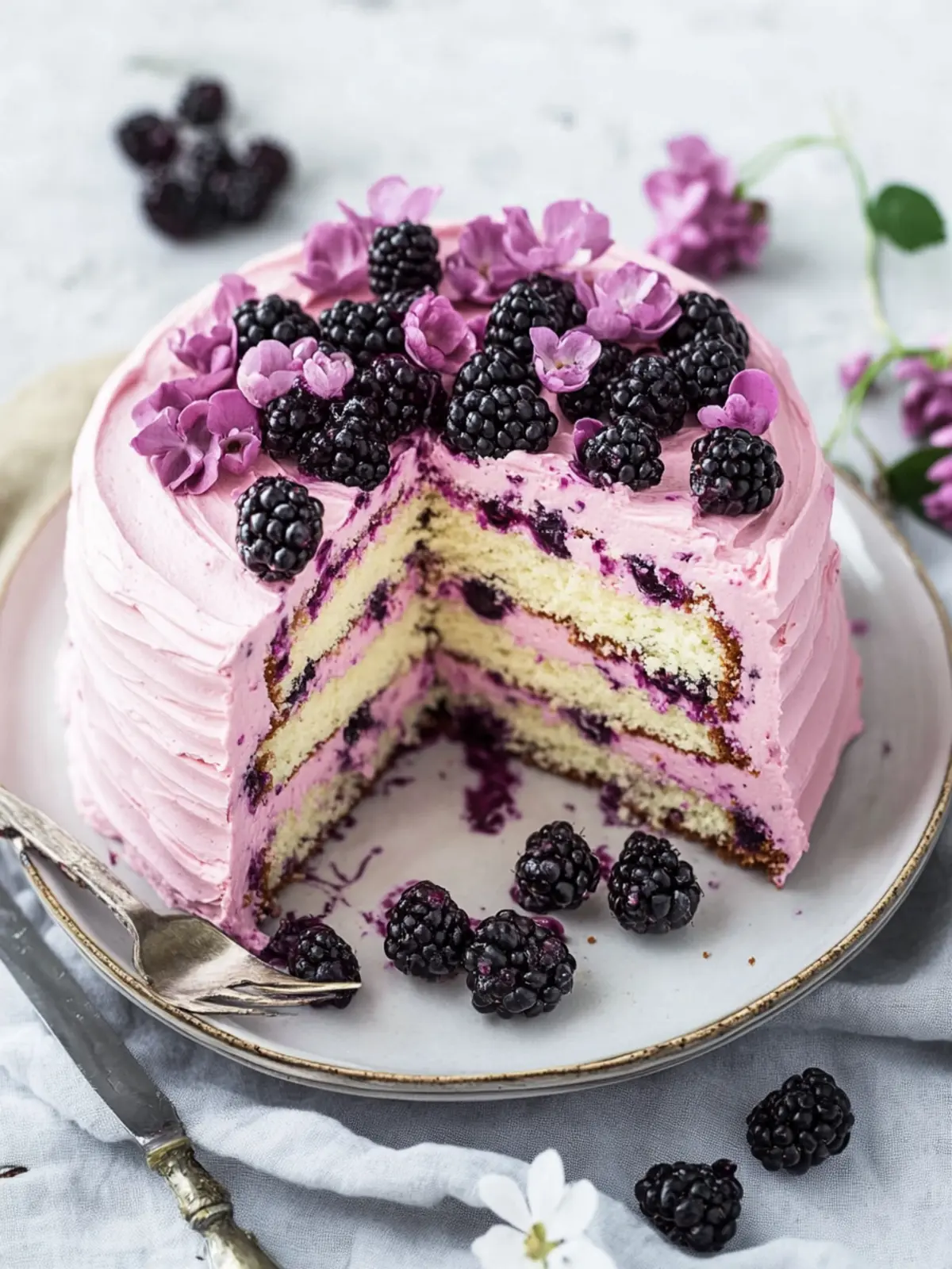 Luscious Blackberry Layer Cake that Will Wow Your Guests 4 Blackberry Layer Cake