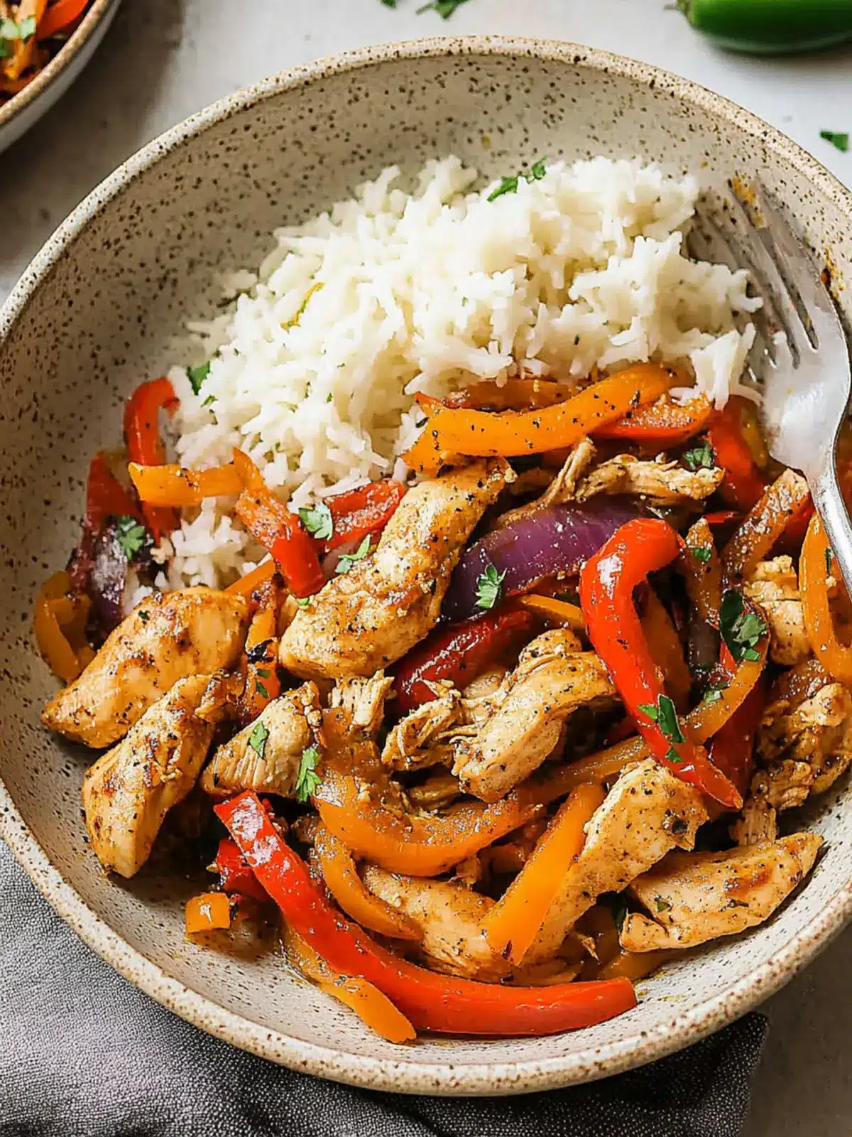 One Pan Chicken and Peppers