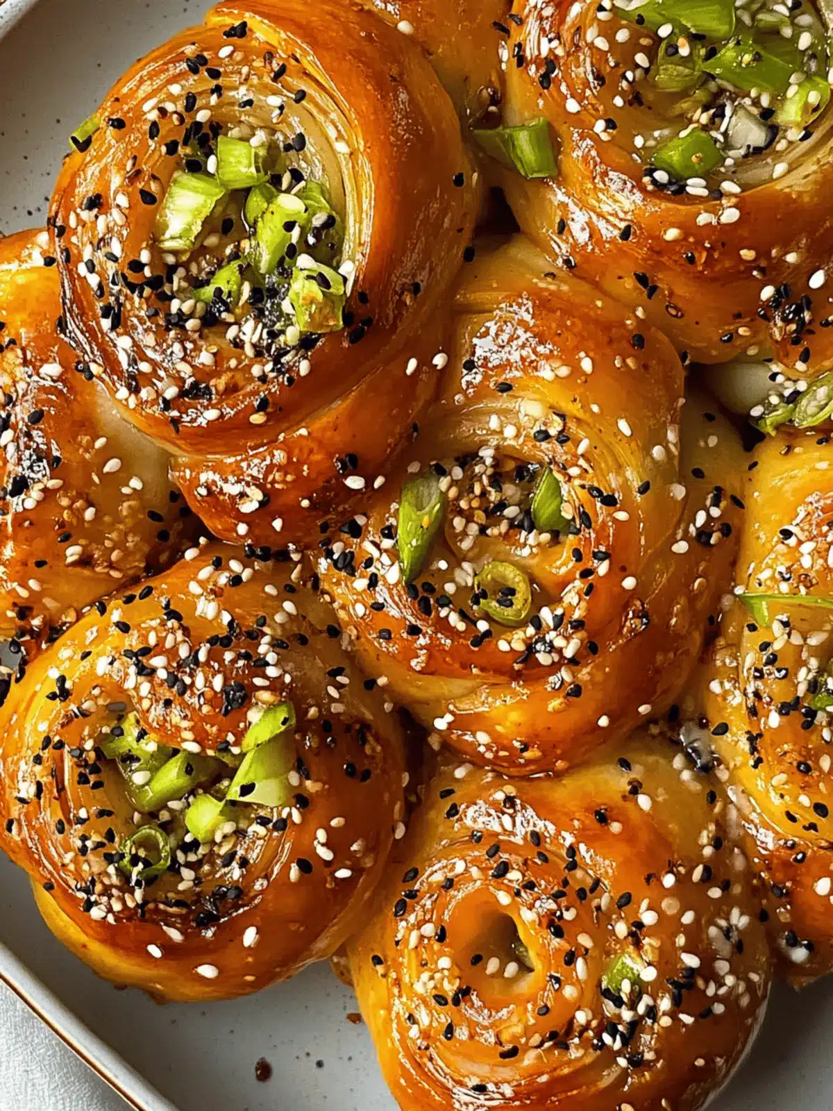 Cheesy Gochujang & Spring Onion Swirls
