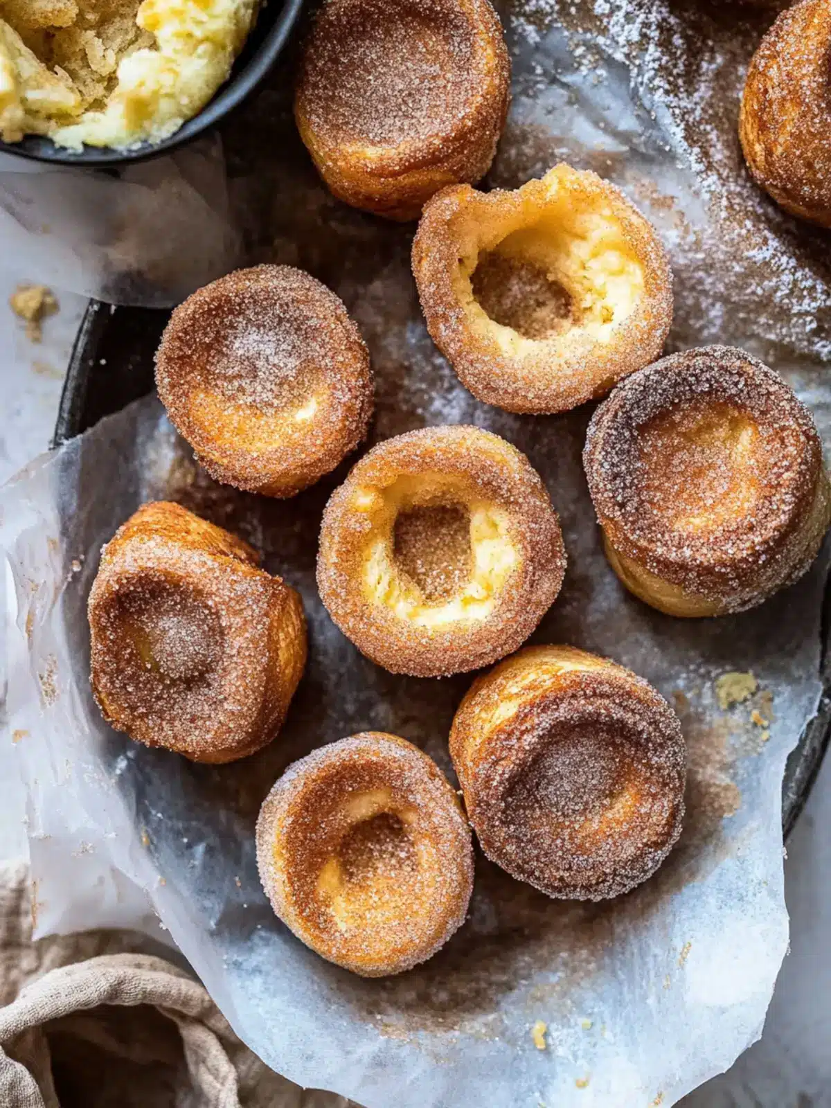 Cinnamon Sugar Brown Butter Popovers