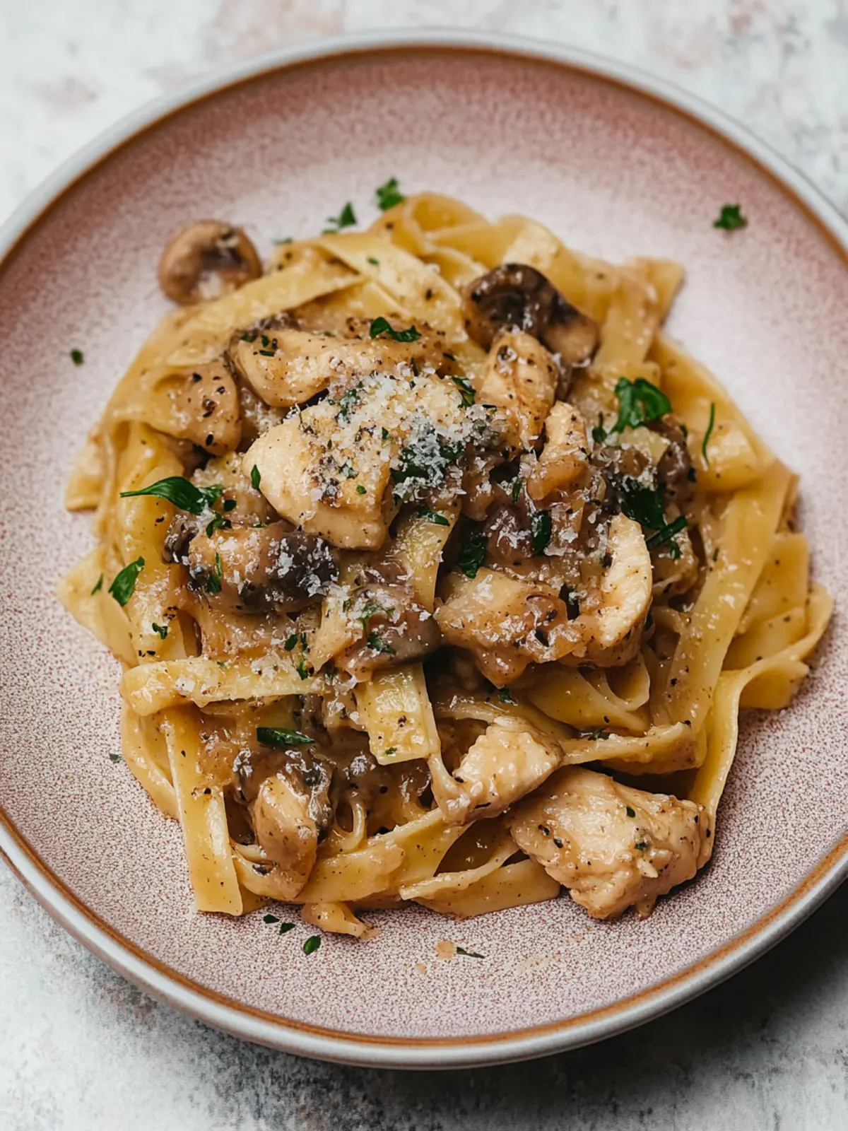 Chicken Marsala Pasta