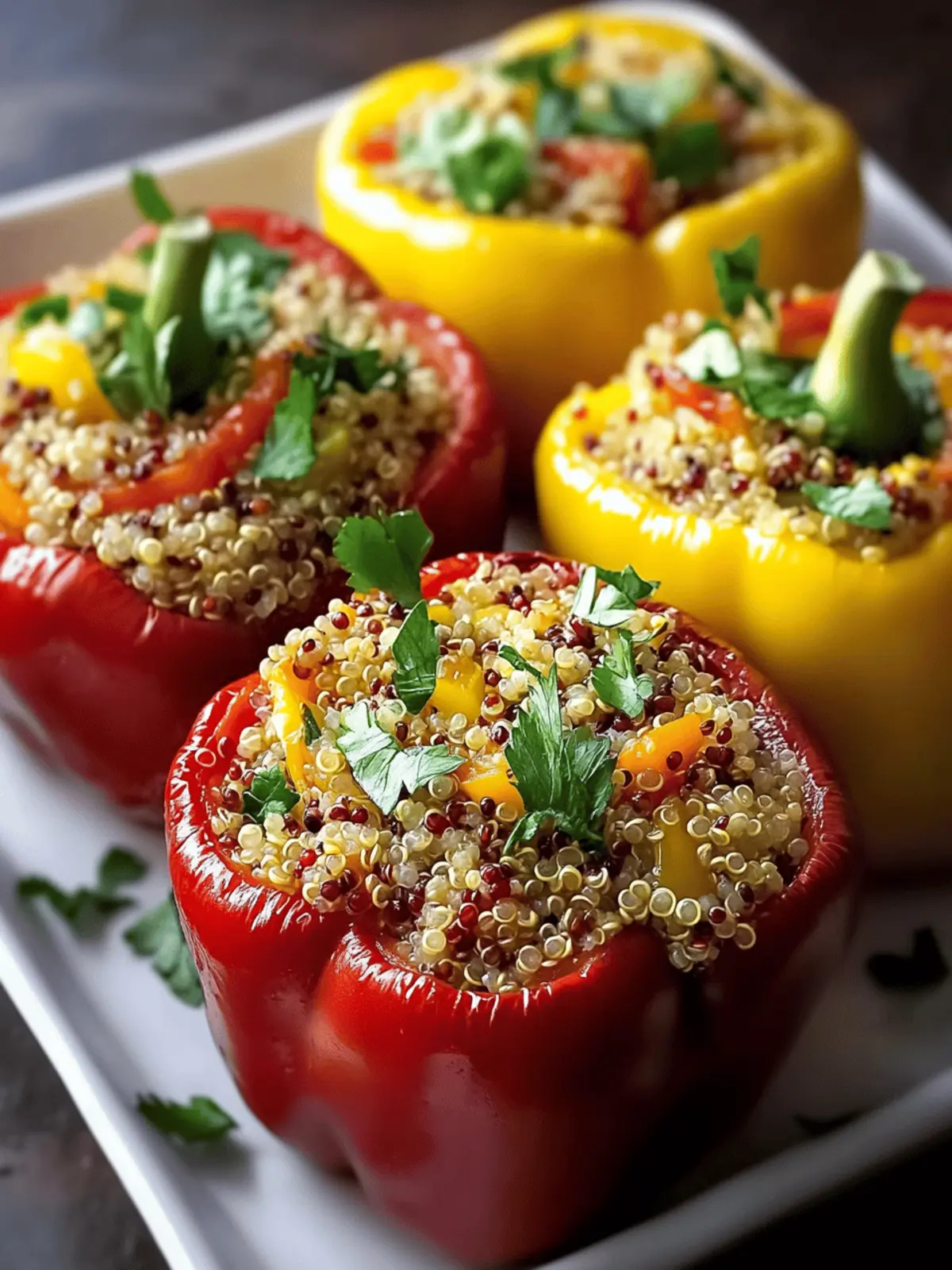 Healthy Quinoa Stuffed Peppers