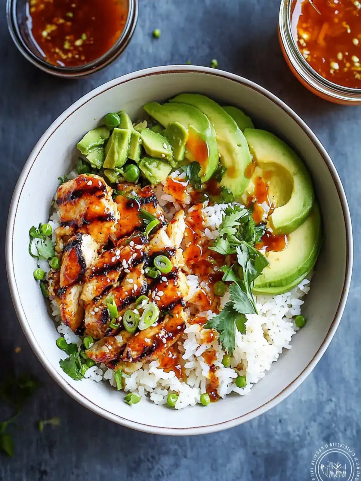Grilled Honey Sriracha Rice Bowl