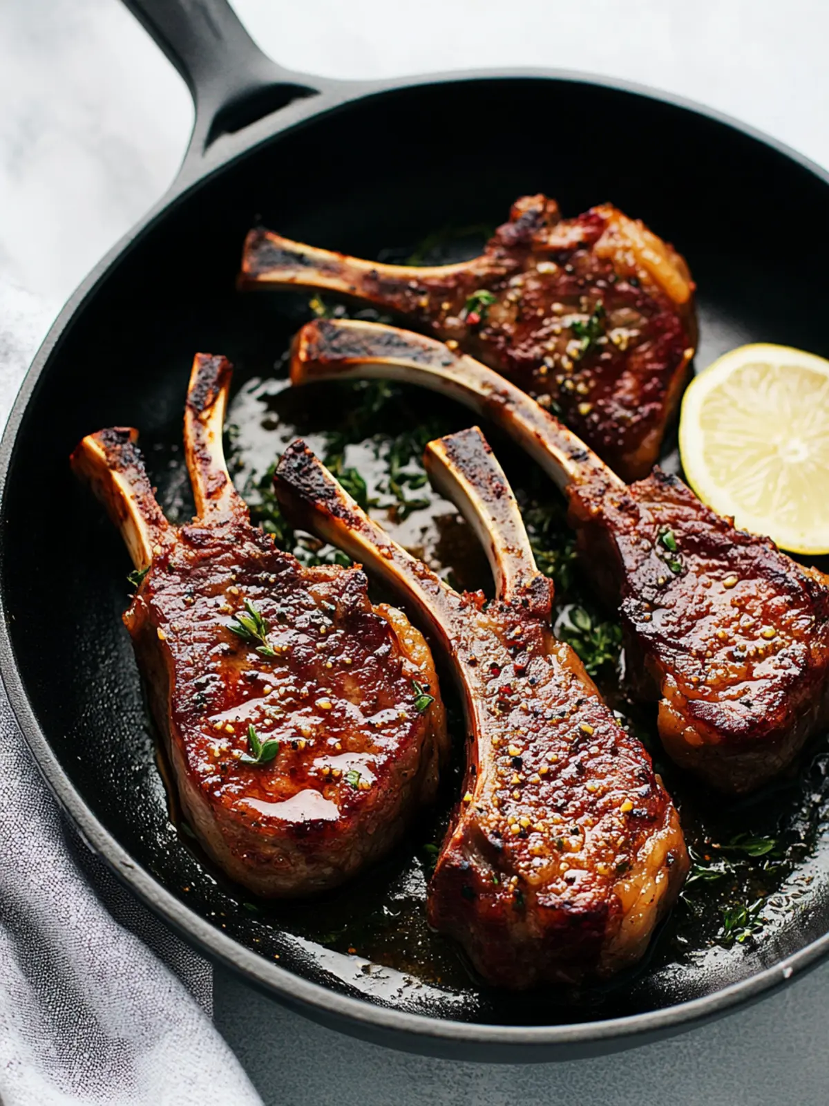 Garlic Butter Lamb Chops