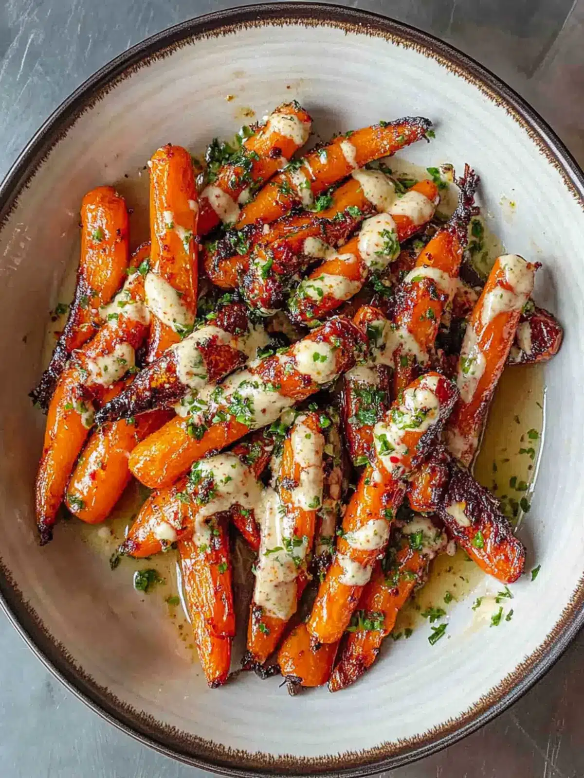 Sticky Chilli Oil Roasted Carrots