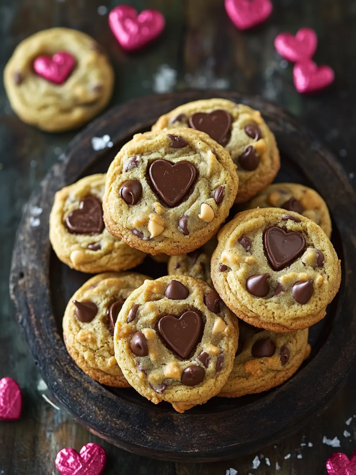 Valentine's Chocolate Chip Cookies