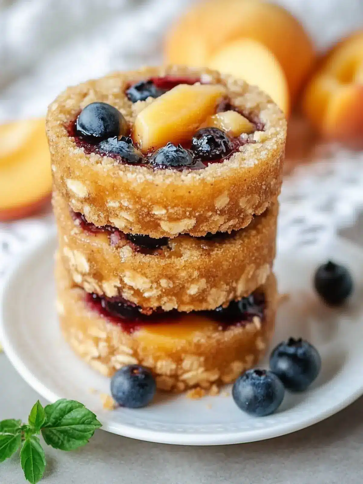 Blueberry and Peach Vanilla Bean Jammers