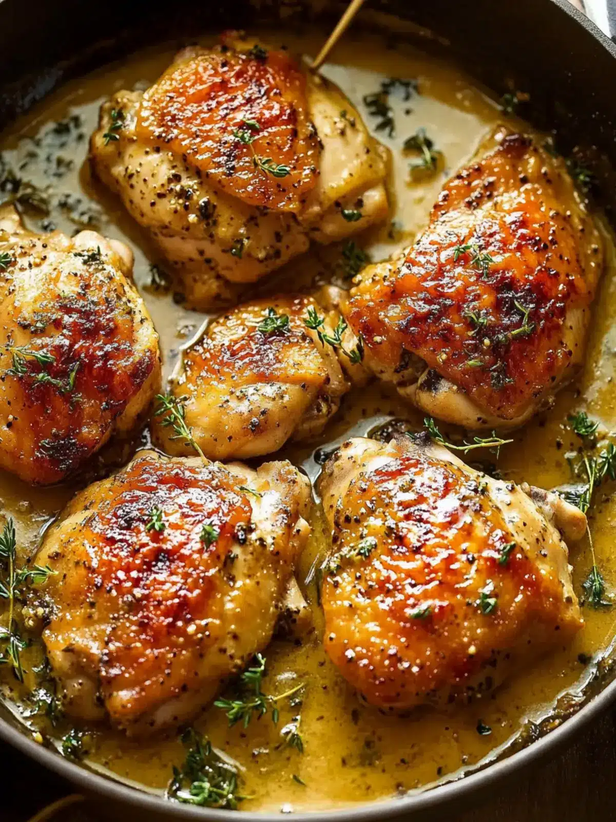 Chicken Thighs in Mustard Wine Sauce