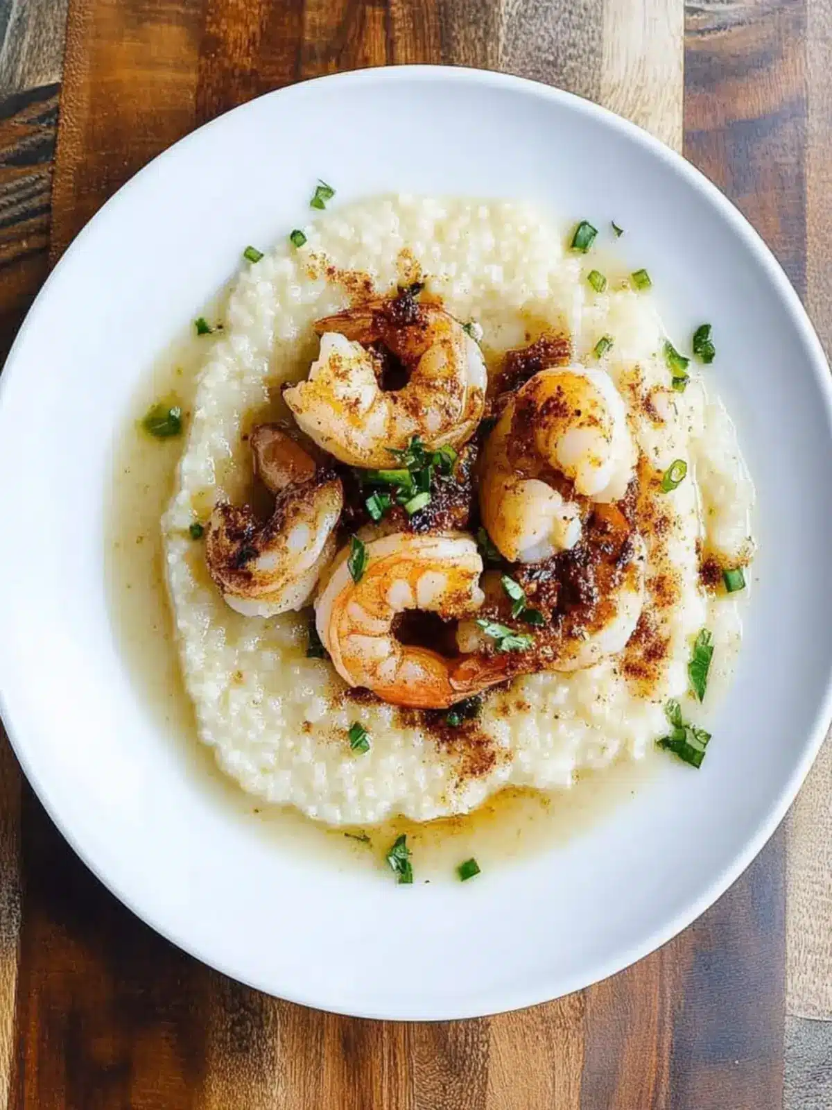 Gouda Grits with Smoky Brown Butter Shrimp