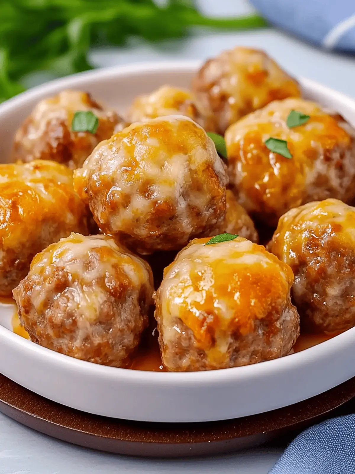 Easy Baked Keto Pork Sausage Meatballs