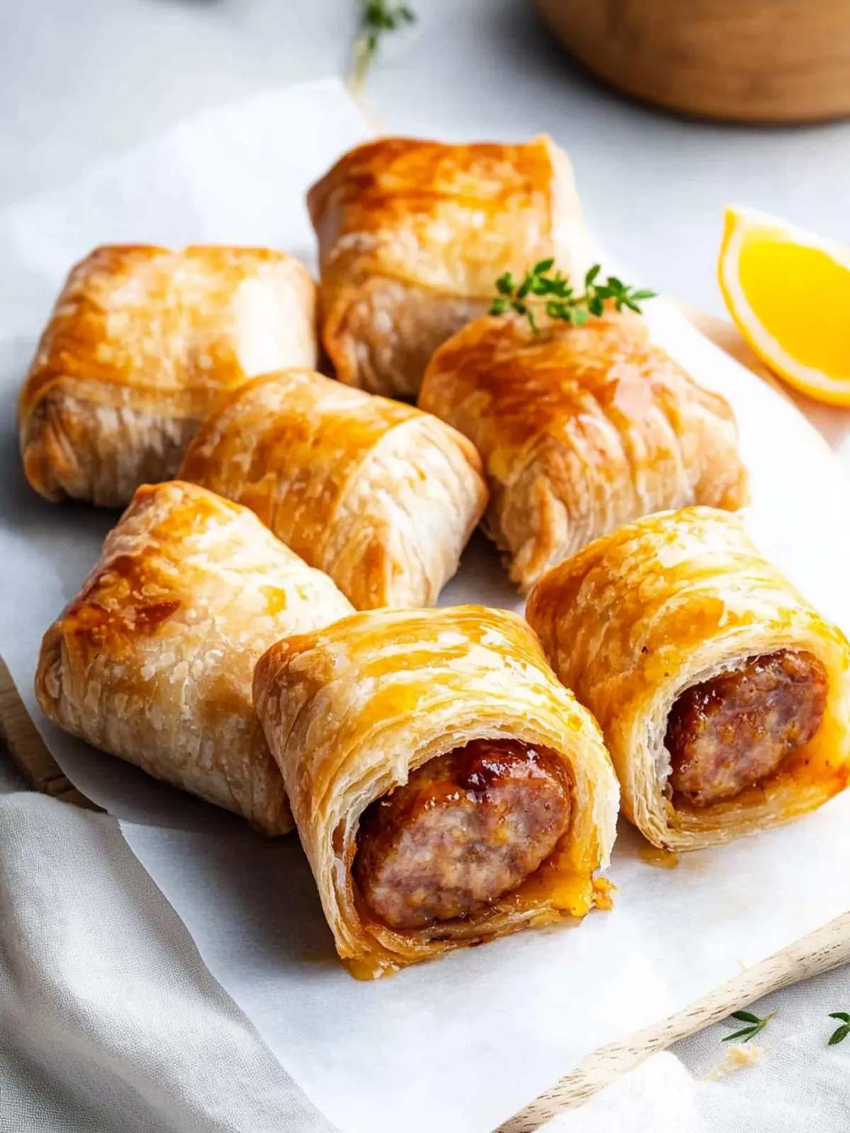 Honey Mustard Sausage Rolls