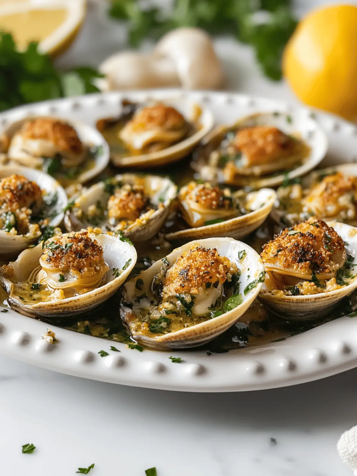 Savory Clams Oreganata