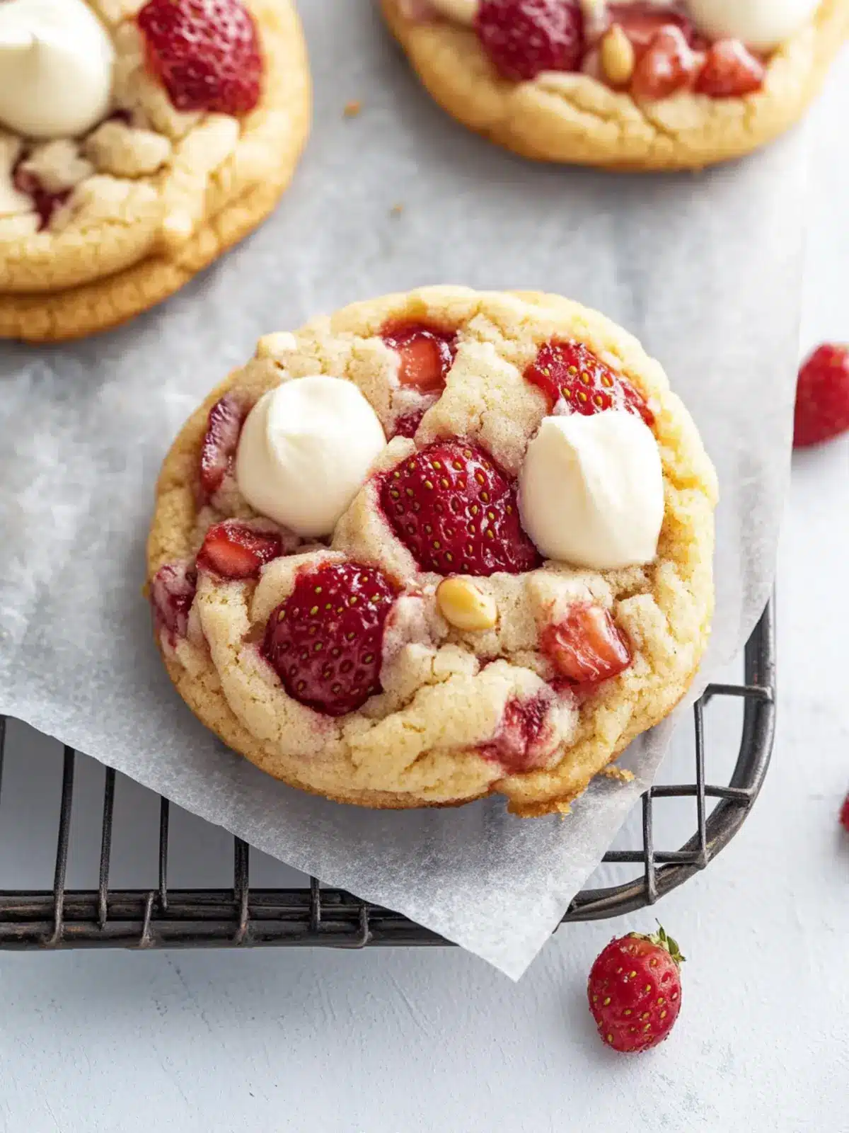 Strawberries and Cream Cookie