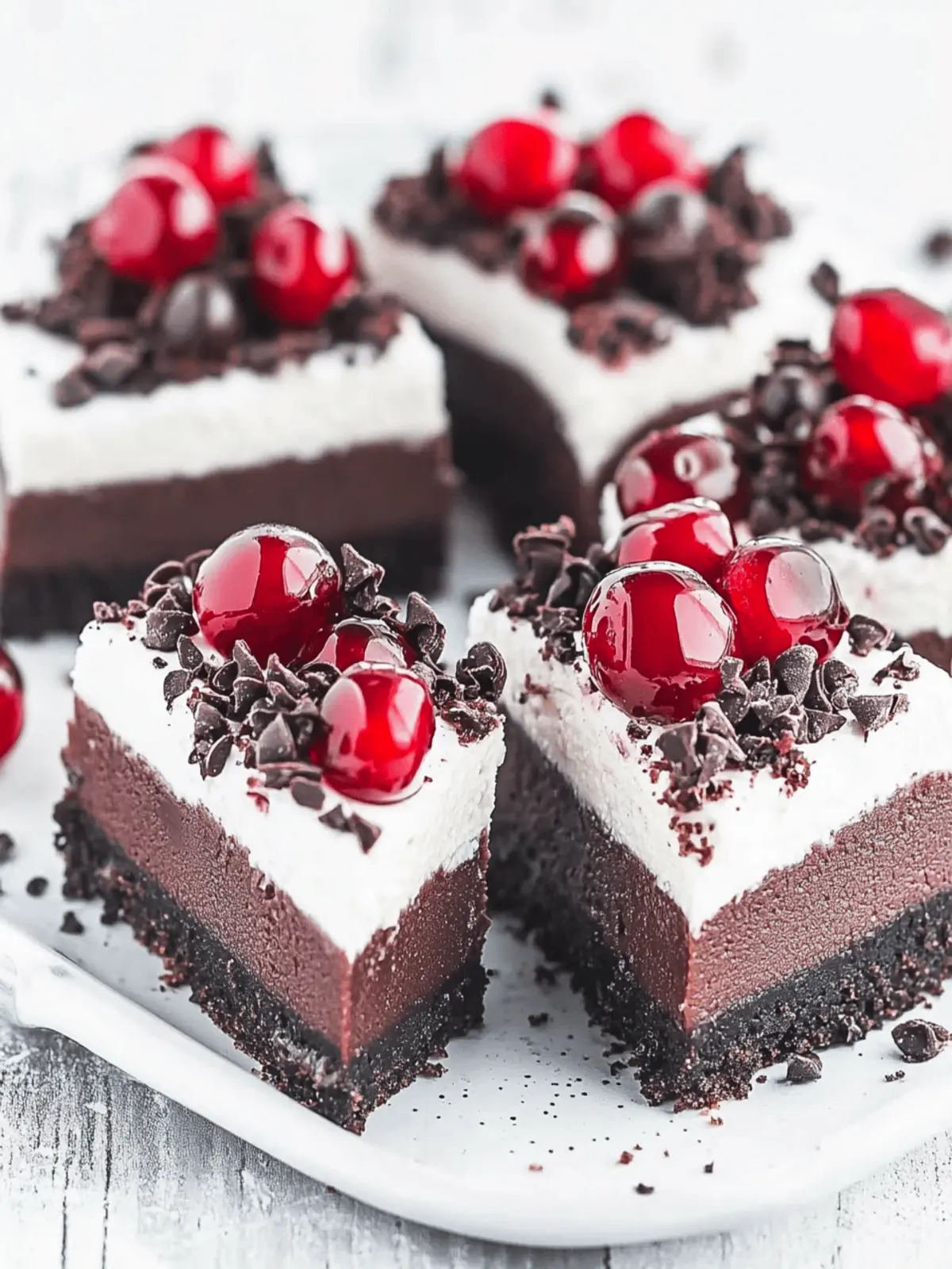 Black Forest Cheesecake Bars