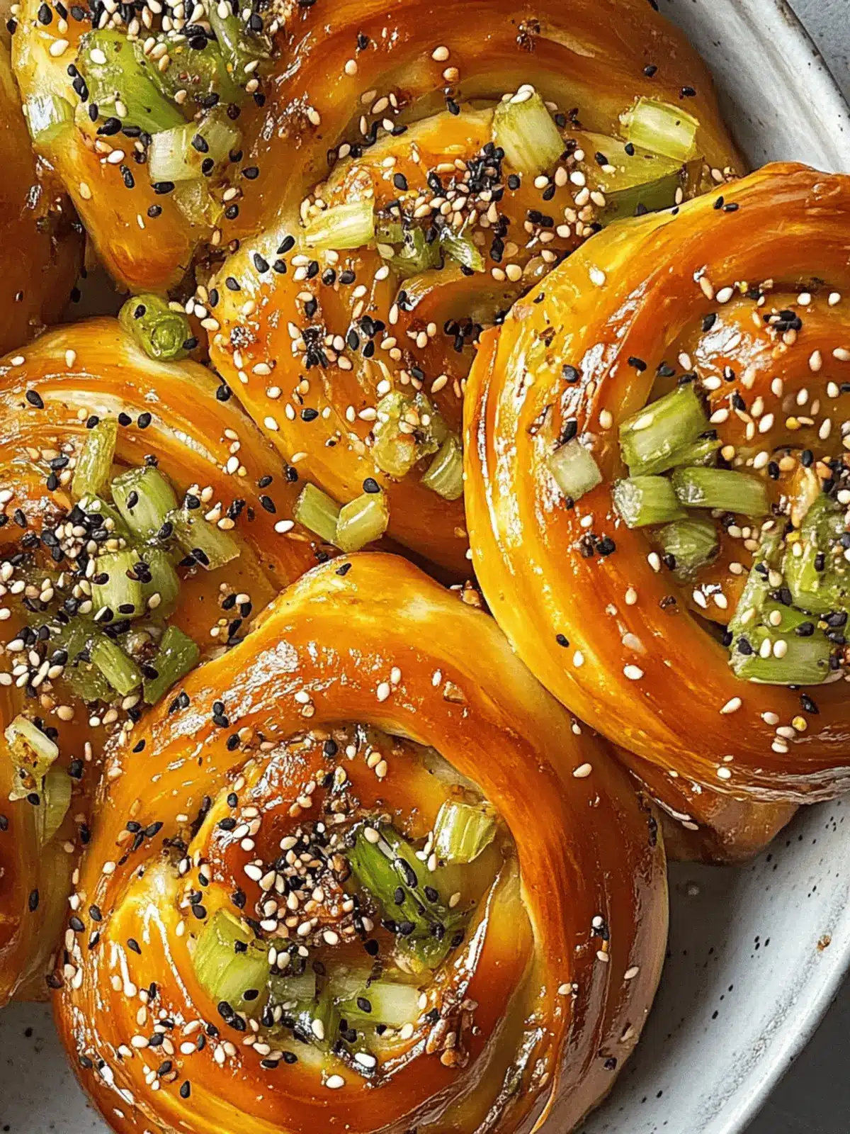 Cheesy Gochujang & Spring Onion Swirls