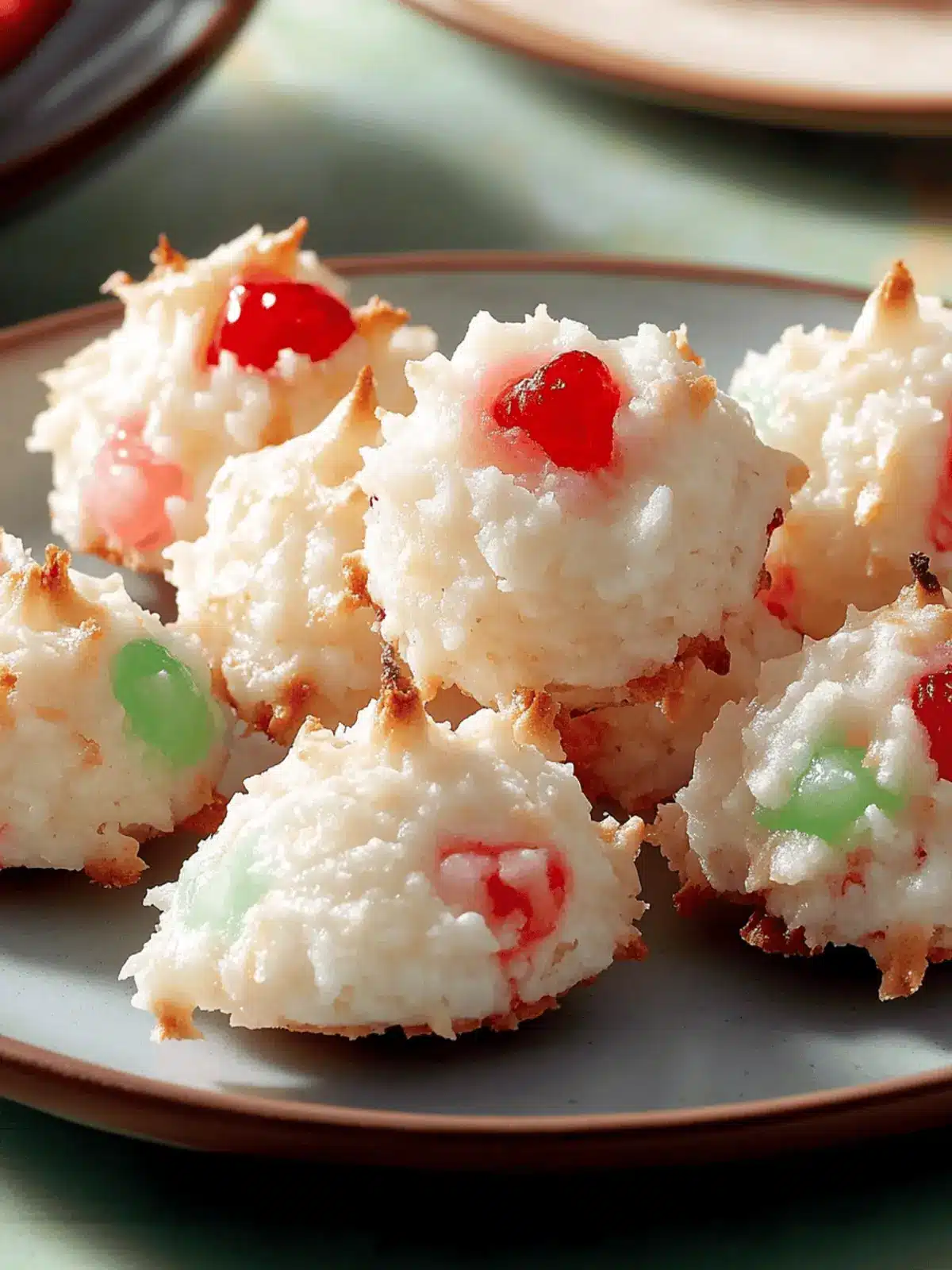 Stained Glass Cherry Macaroons