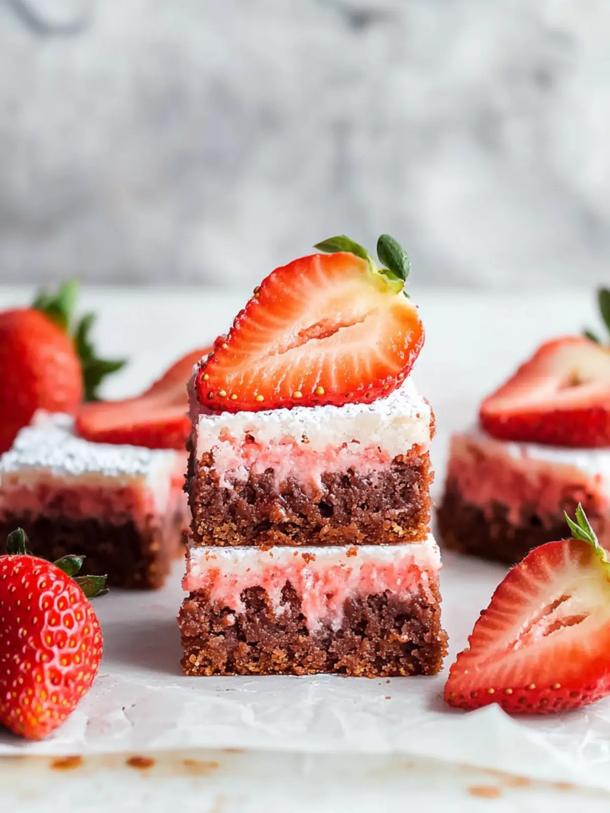 Strawberry Brownies