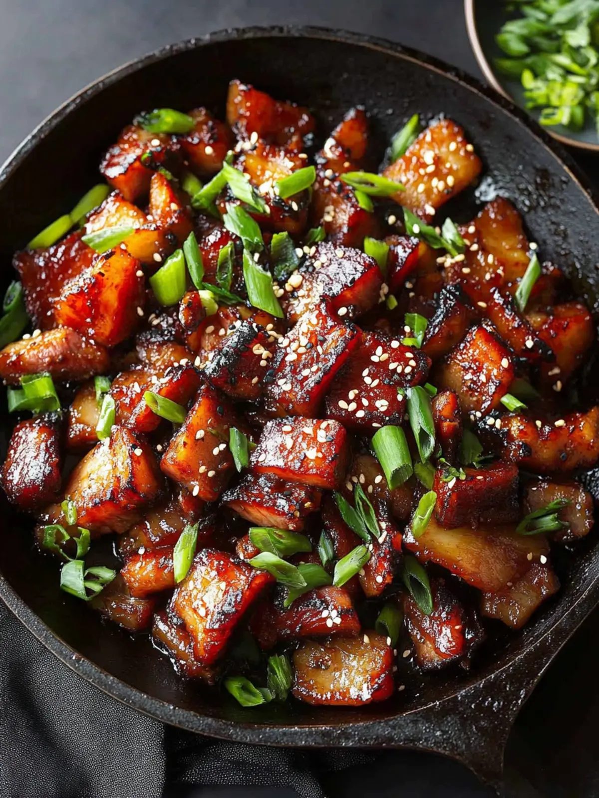 Healthy Korean Pork Belly Skillet