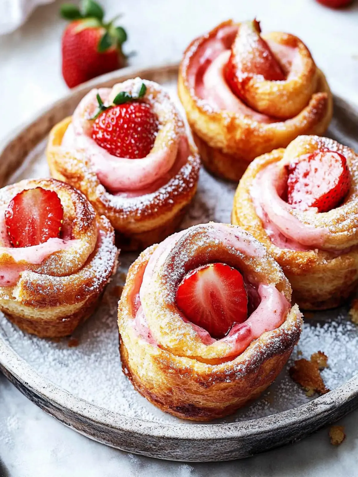 Decadent Strawberry Cruffins for an Irresistible Treat 2 Strawberry Cruffins