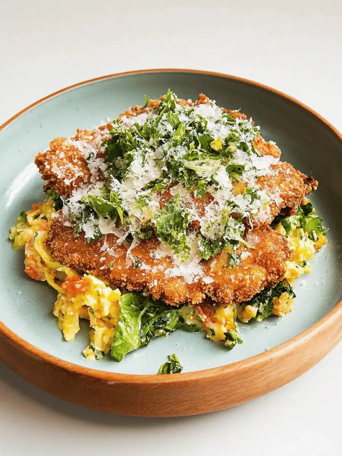 Spicy Chicken Caesar Schnitzel