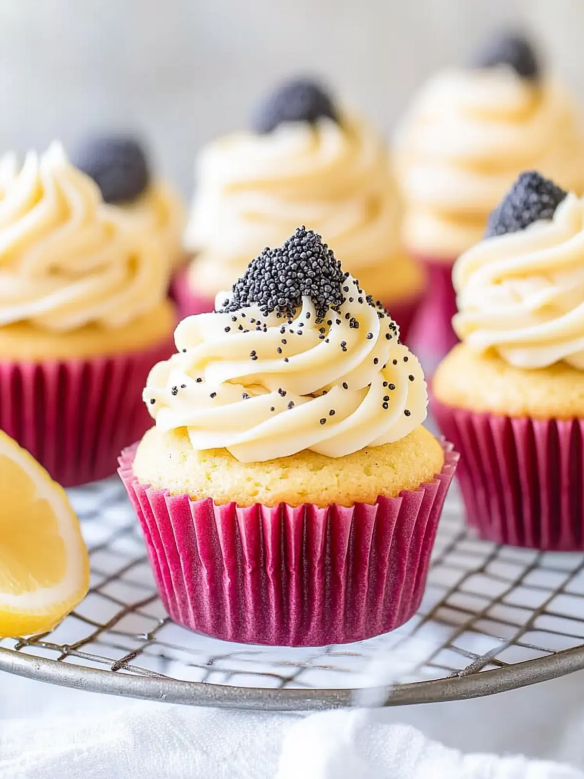 Lemon Poppy Seed Cupcakes