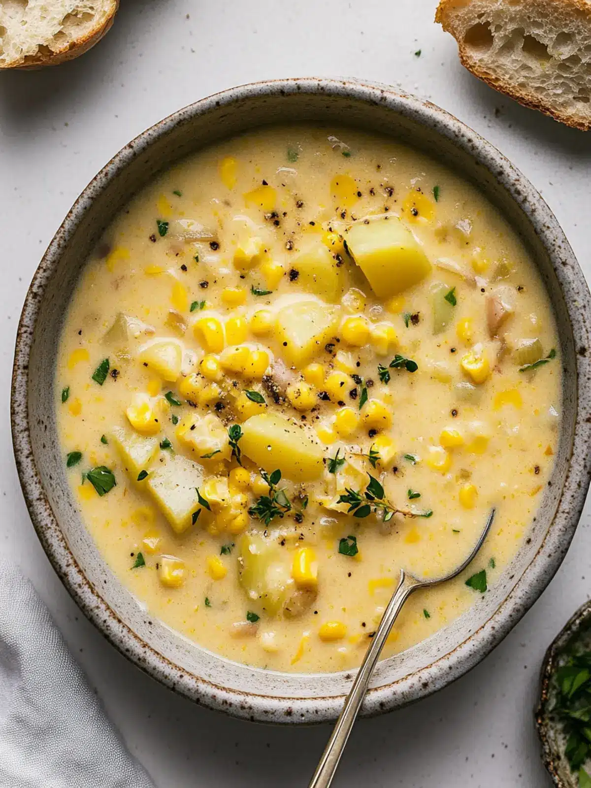 One-Pot Corn & Potato Chowder