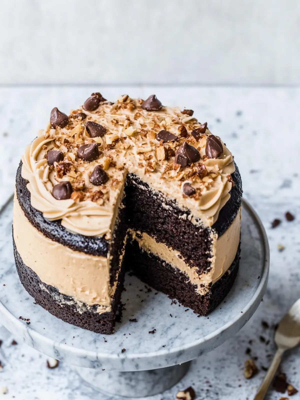 Vegan Buckeye Cake