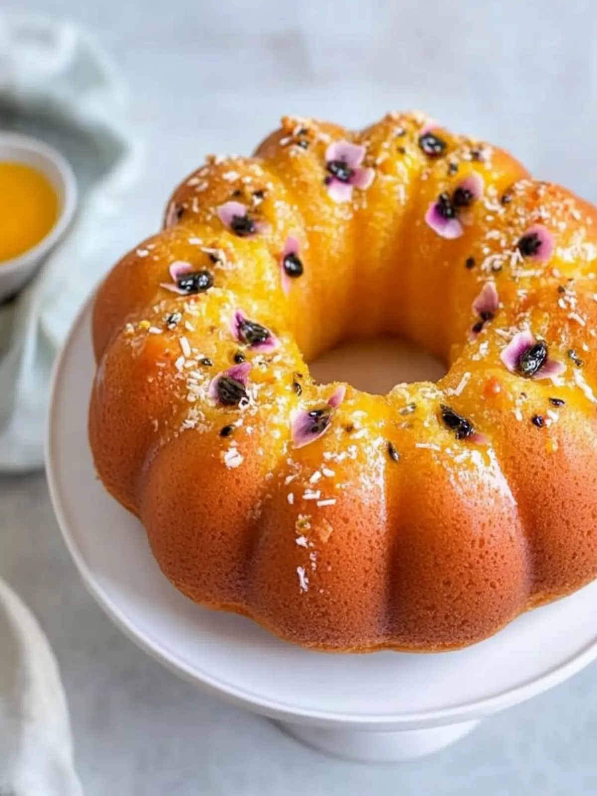Passionfruit Coconut Bundt Cake