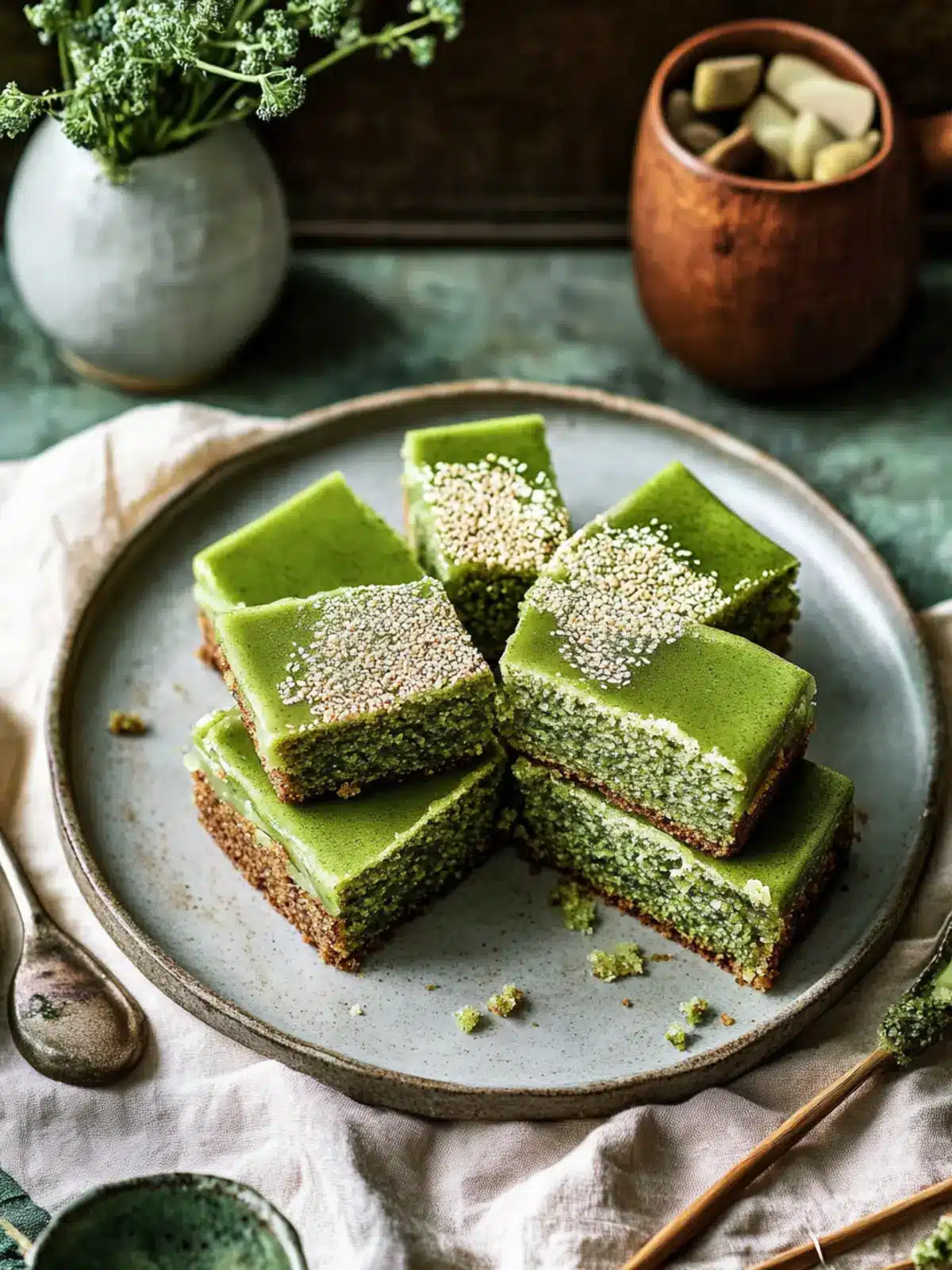 Matcha Mochi Cake
