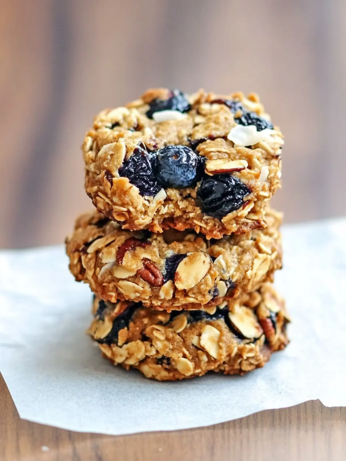 Blueberry Coconut Pecan Breakfast Cookies for Guilt-Free Indulgence 3 Blueberry Coconut Pecan Breakfast Cookies
