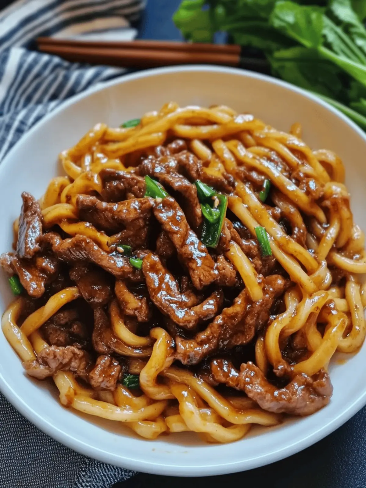 Quick and Flavorful Beef Black Pepper Udon
