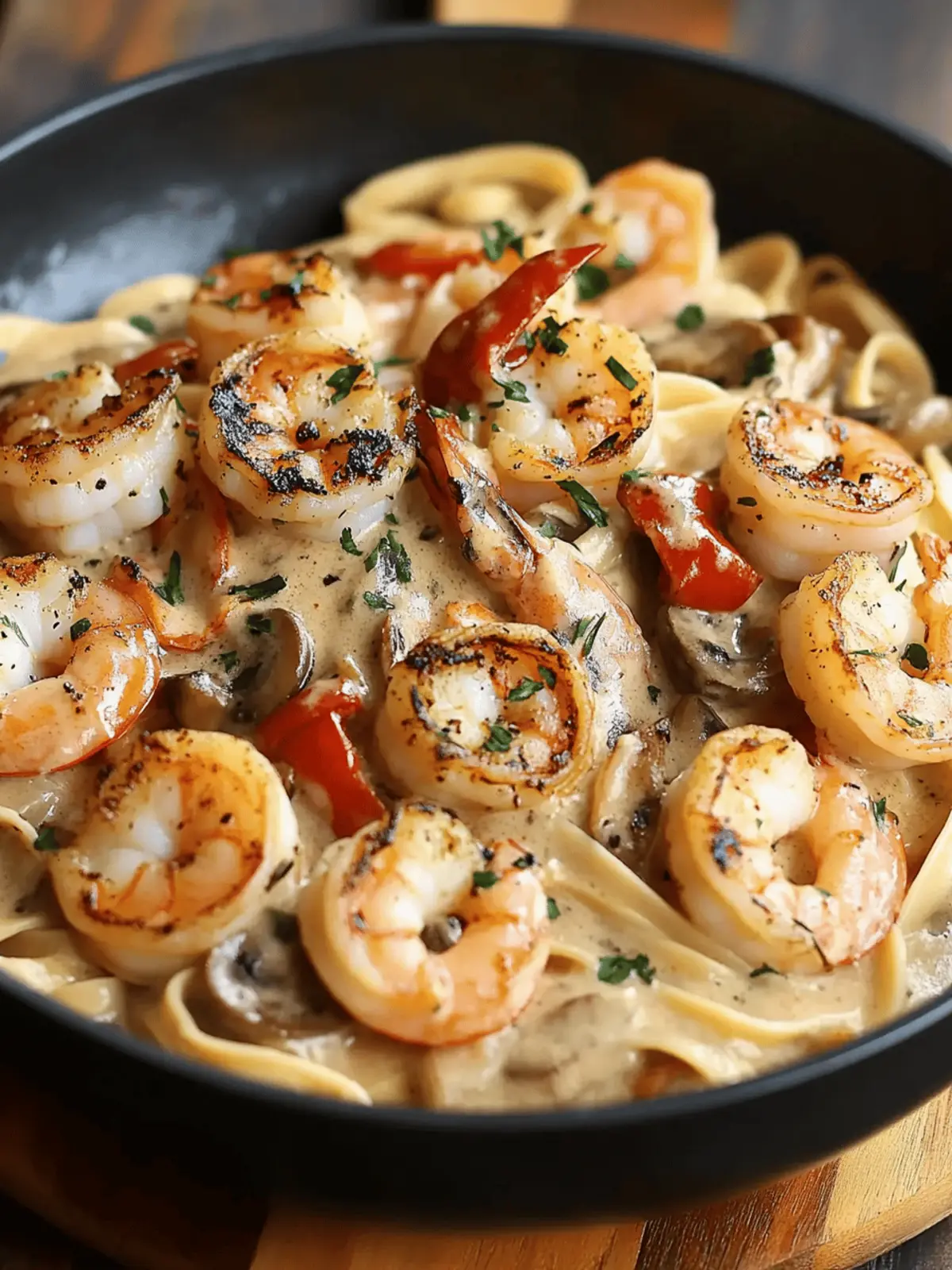 Blackened Shrimp Stroganoff