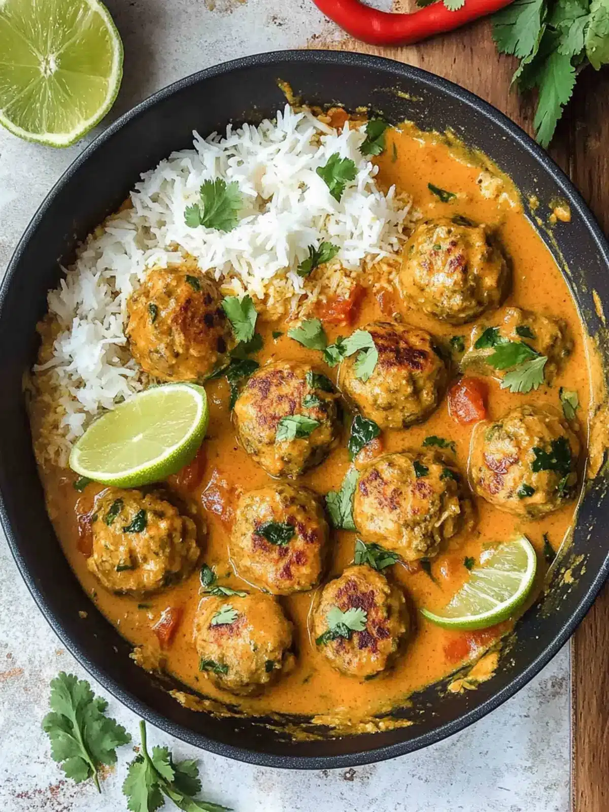 Coconut Curry Chicken Meatballs for a Flavorful Twist 2 Coconut Curry Chicken Meatballs