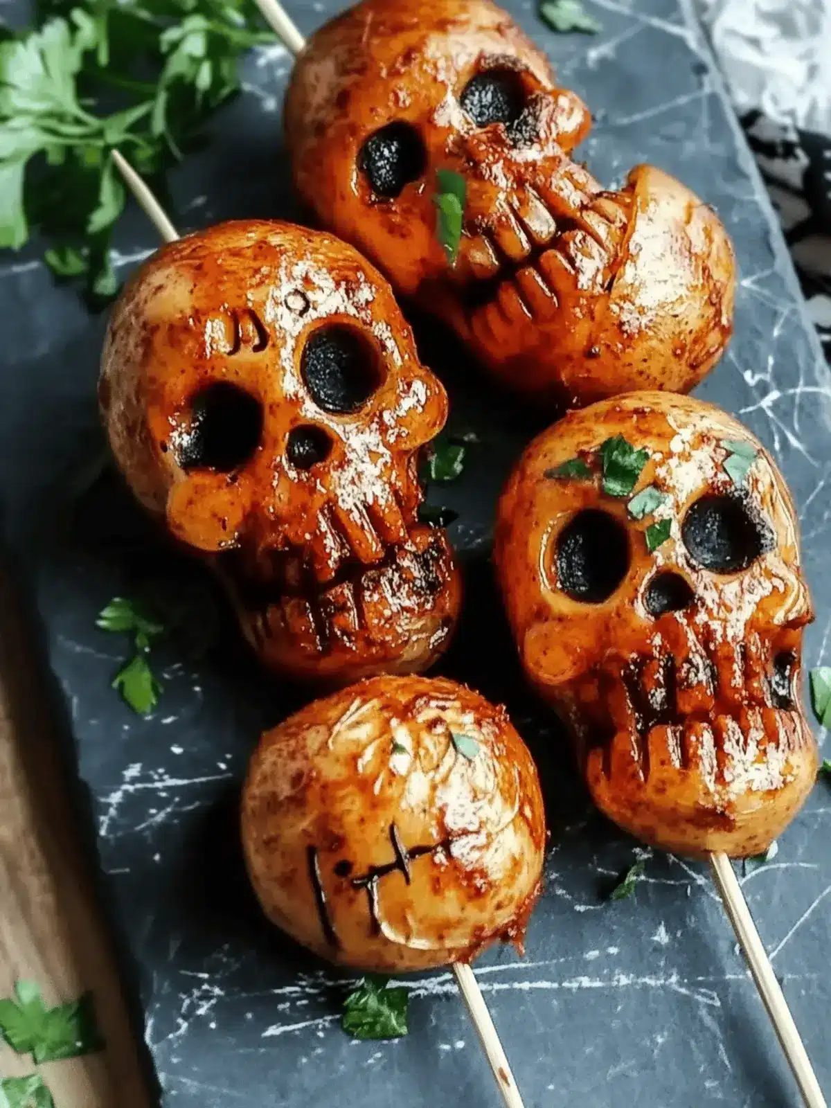 Creepy Skull Potatoes