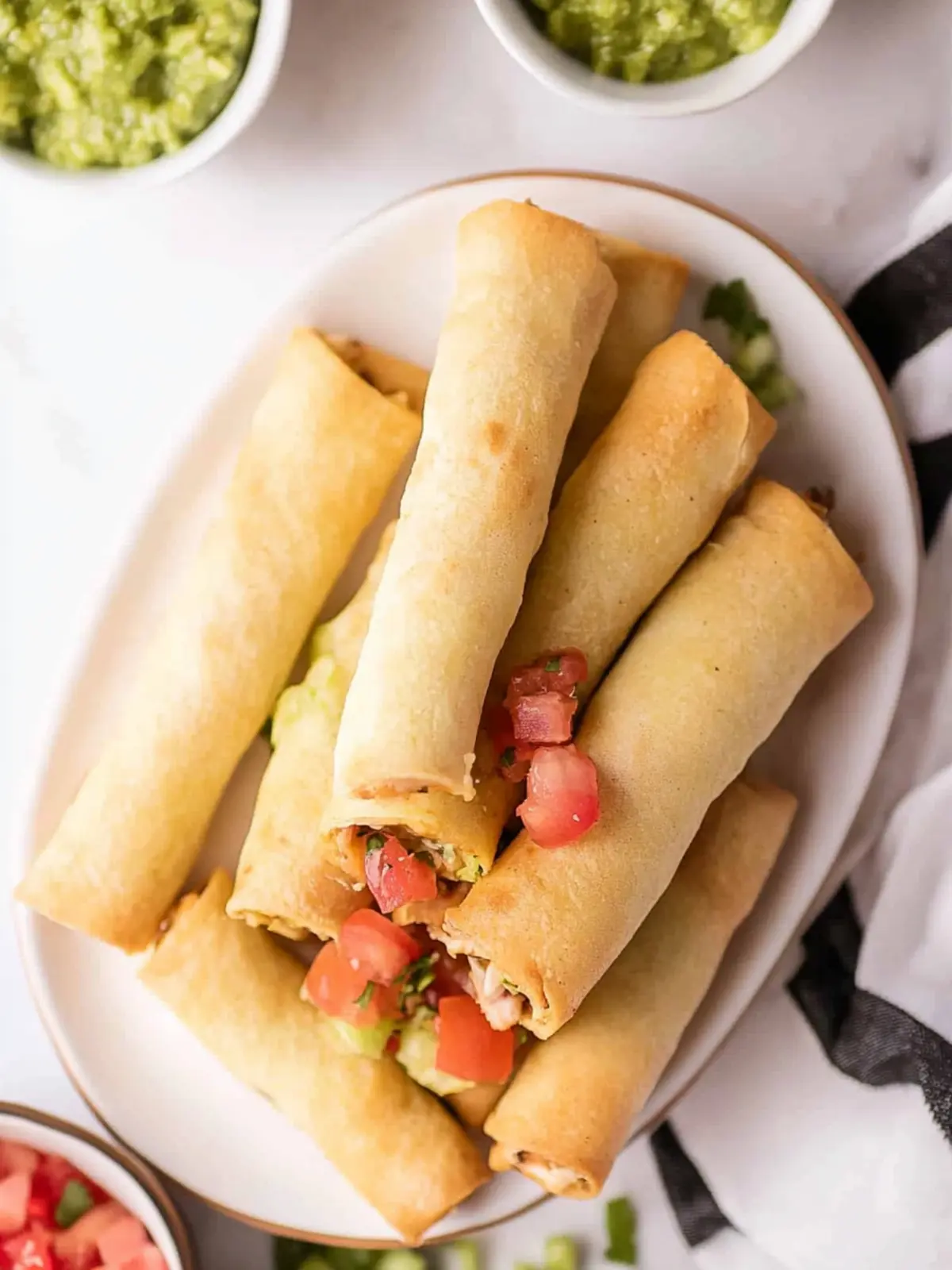 Leftover Turkey Taquitos