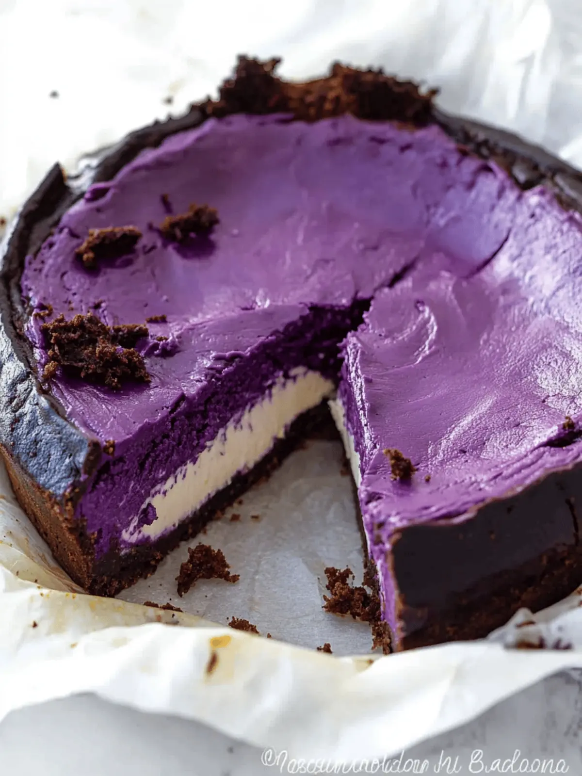 Ube Basque Cheesecake