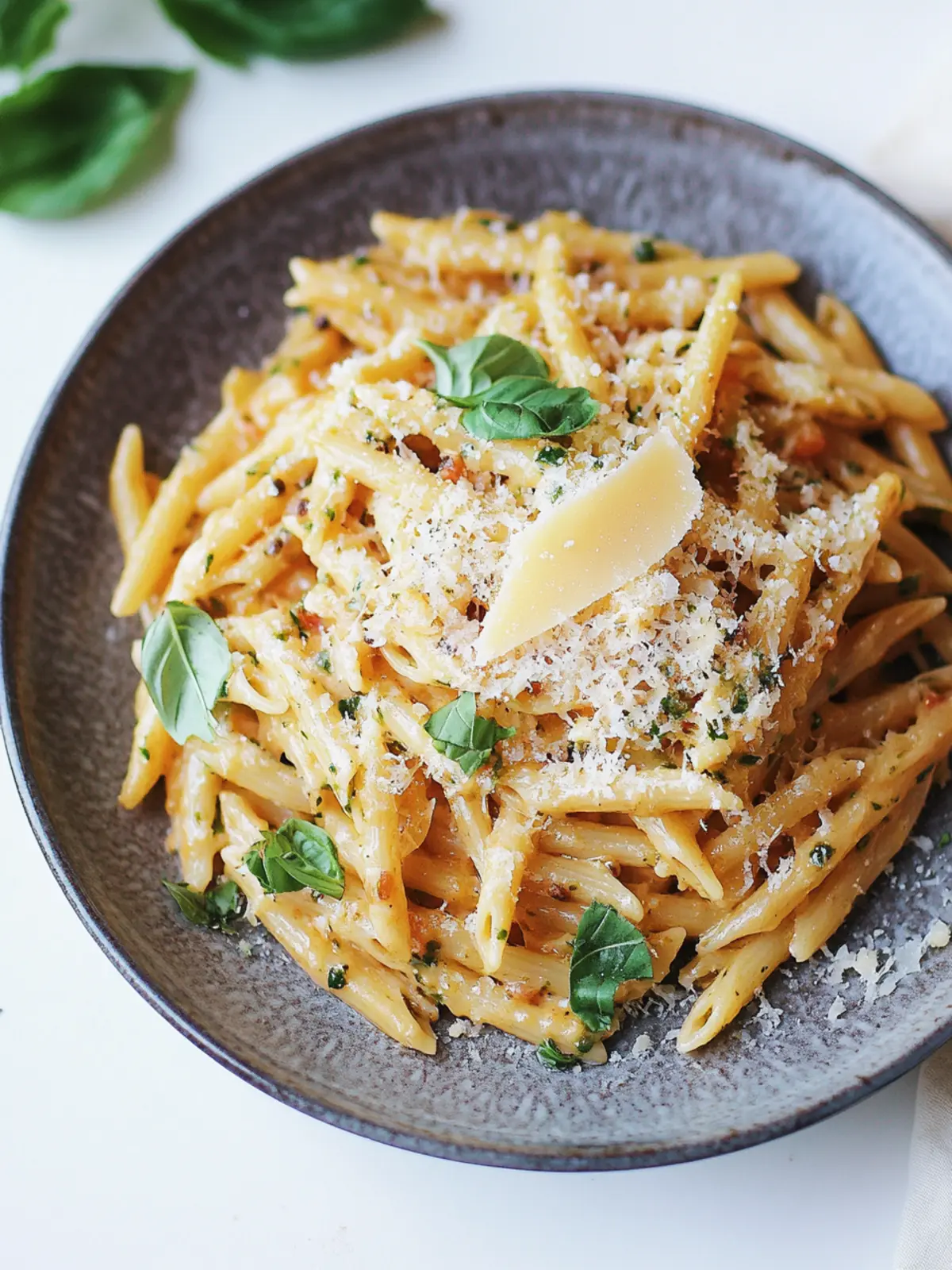 Parmesan Garlic Lentil Pasta