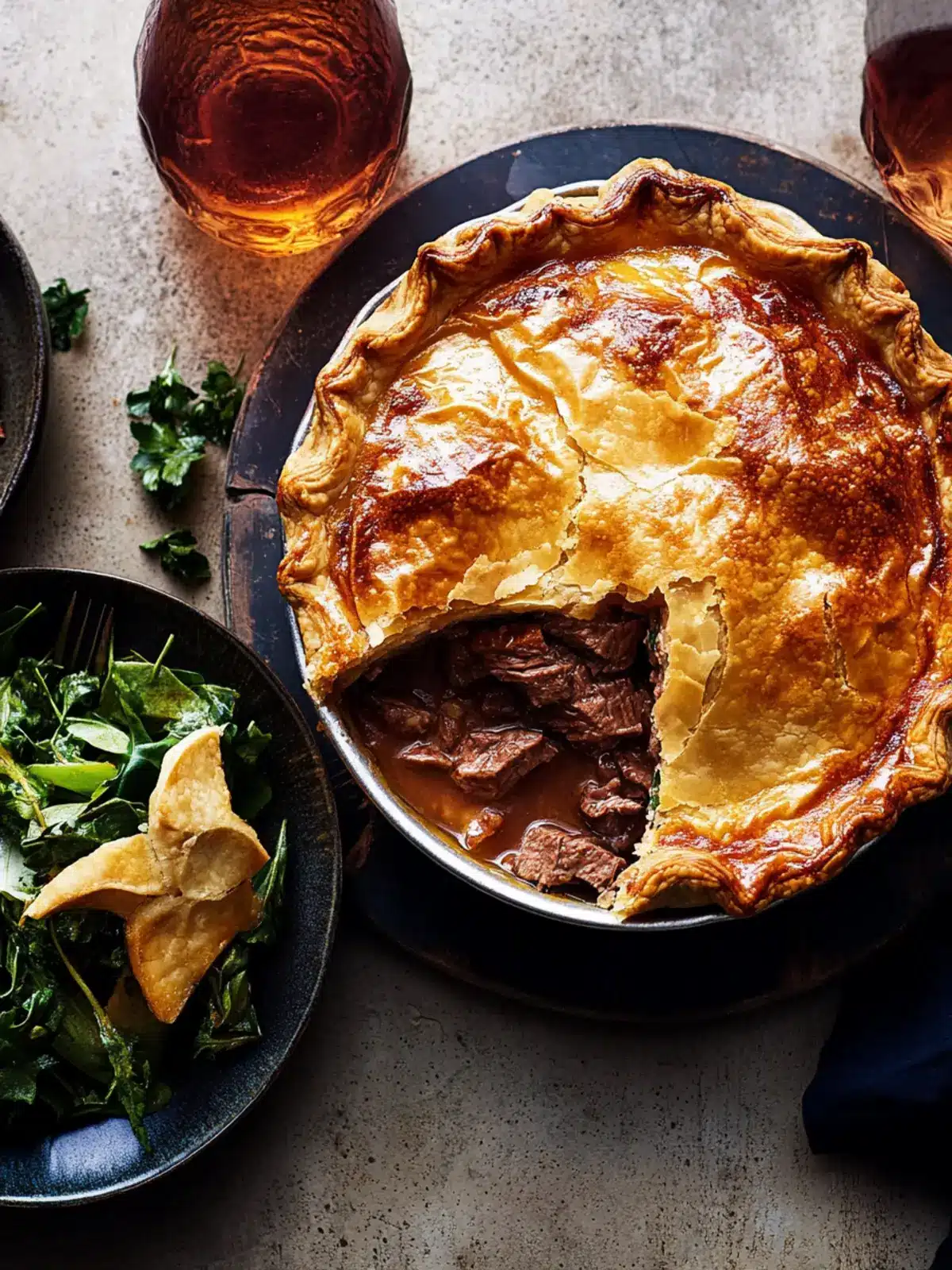 New Year Steak Pie