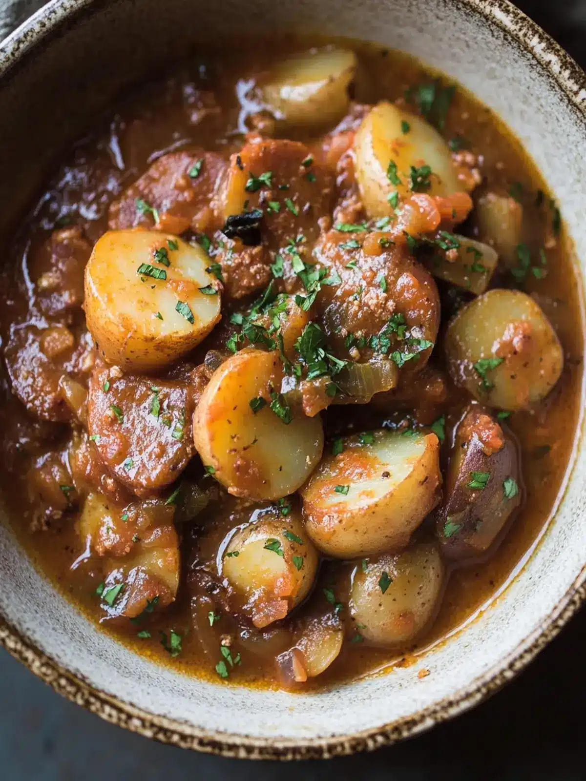 Saucy Hungarian Red Potato Goulash