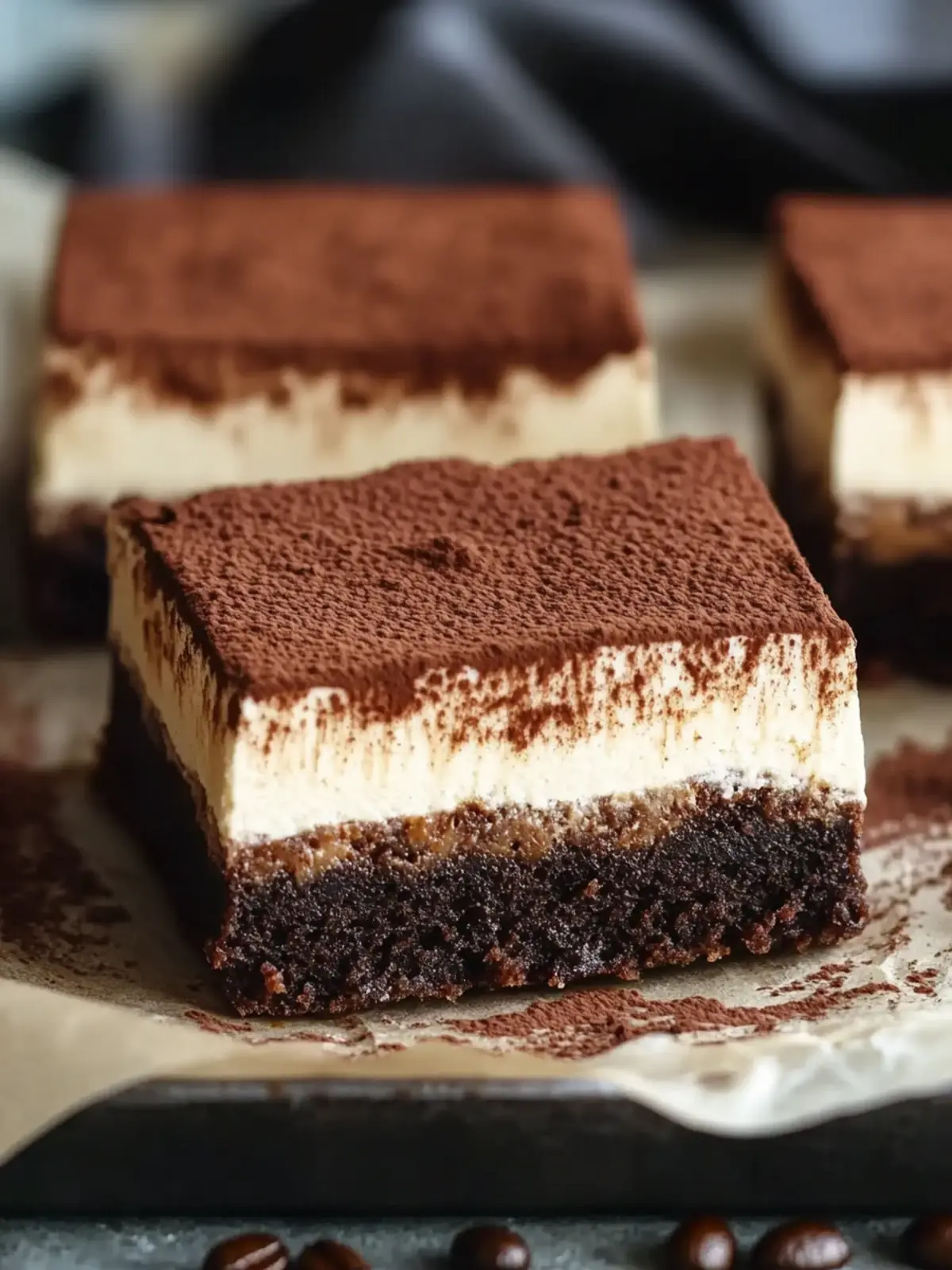 Decadent Tiramisu Brownies with Espresso Mascarpone Topping