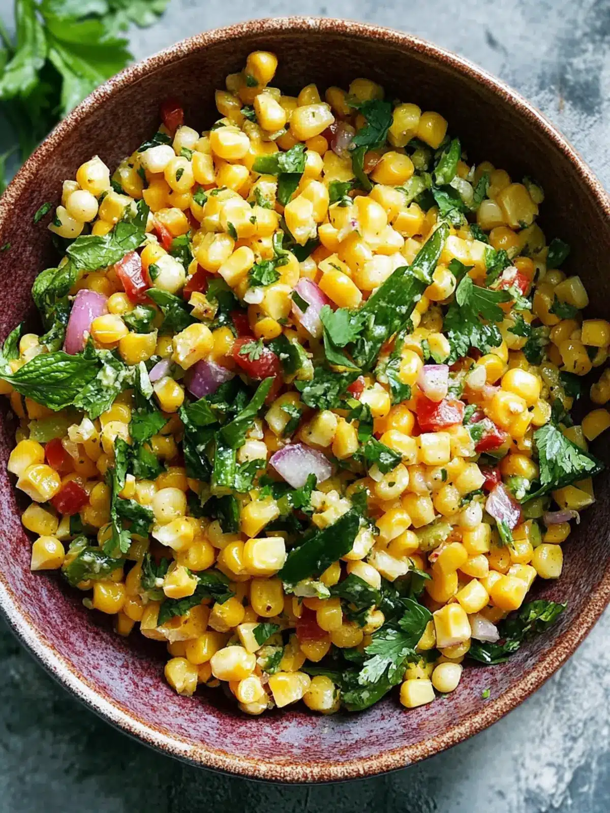 Spicy Corn and Shishito Salad