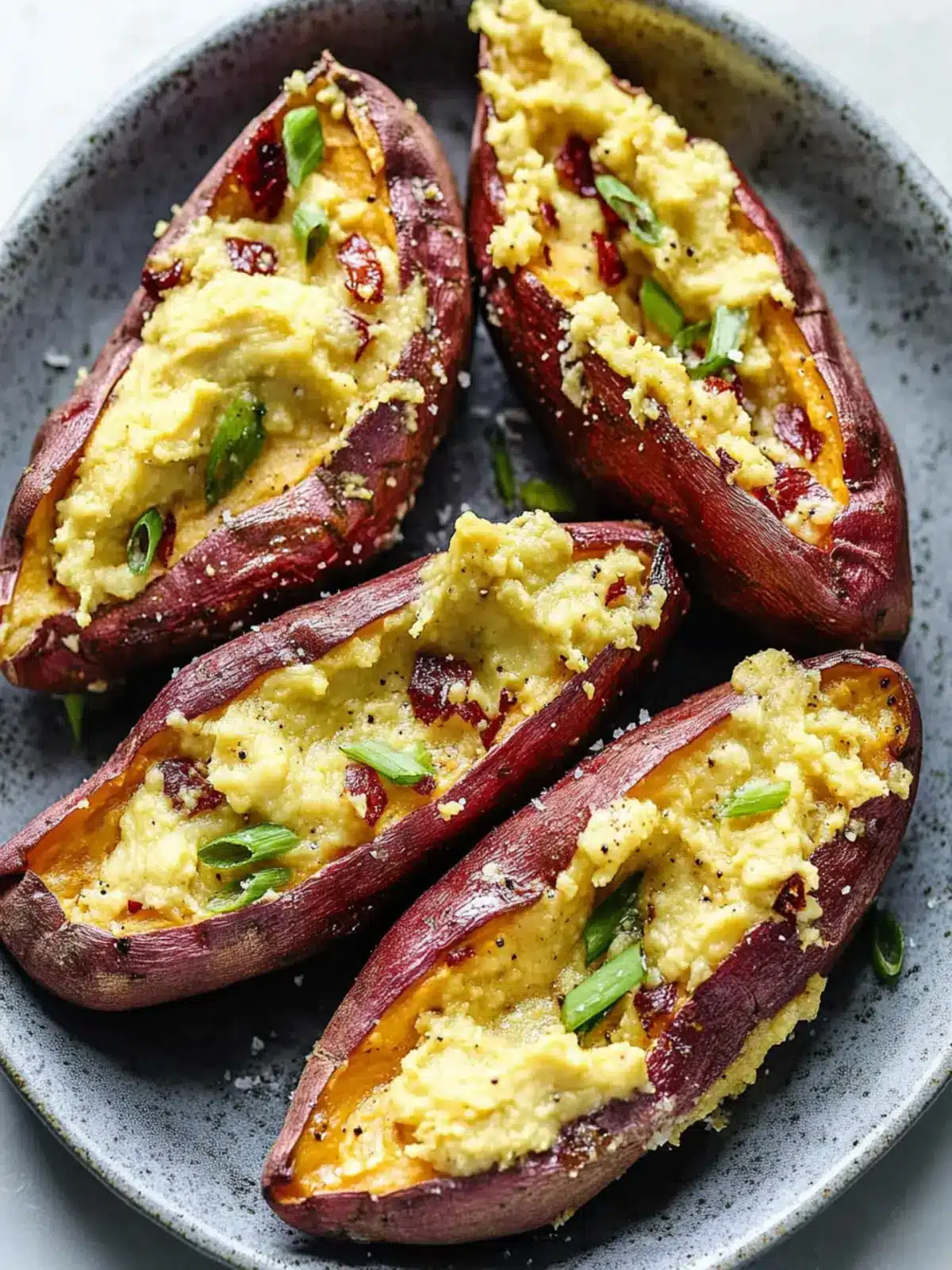 Roasted Japanese Sweet Potatoes with Miso Butter